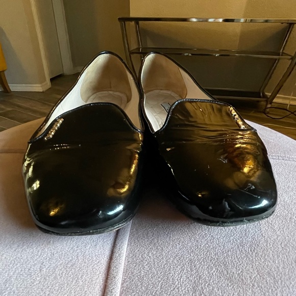 PRADA Milano Black Leather Women’s Slip On Loafers,good Condition, Size 38.5 - Picture 3 of 10